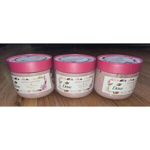 3 Dove Beauty Garden Tea Party Body Scrub - Velvet Fig Bloom - Limited Edition